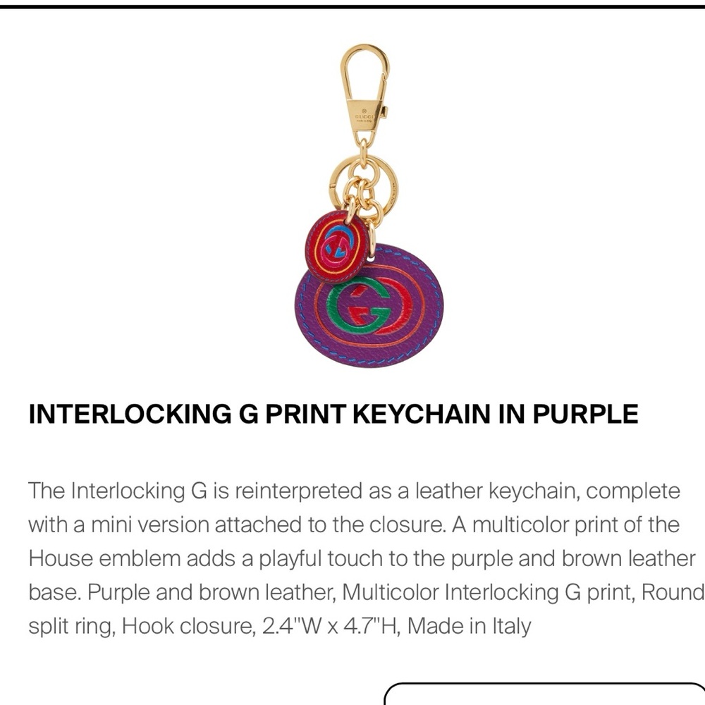 Gucci Interlocking G Keychain - Picture 11 of 11